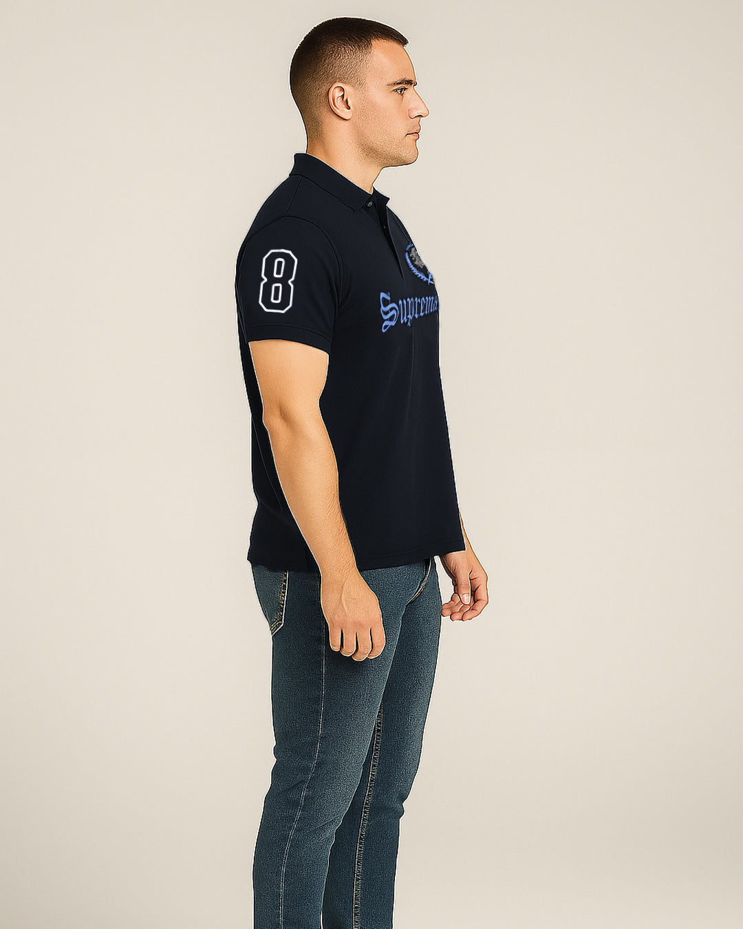 Girodano Branded Polo T-shirt Black Color Mpt-61
