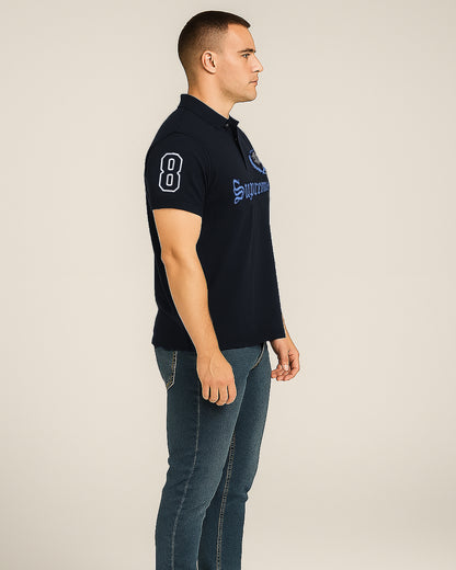 Girodano Branded Polo T-shirt Black Color Mpt-61