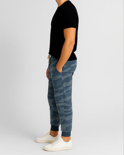 Winter Branded Unisex Blue Camo Jogger Trouser UT-19