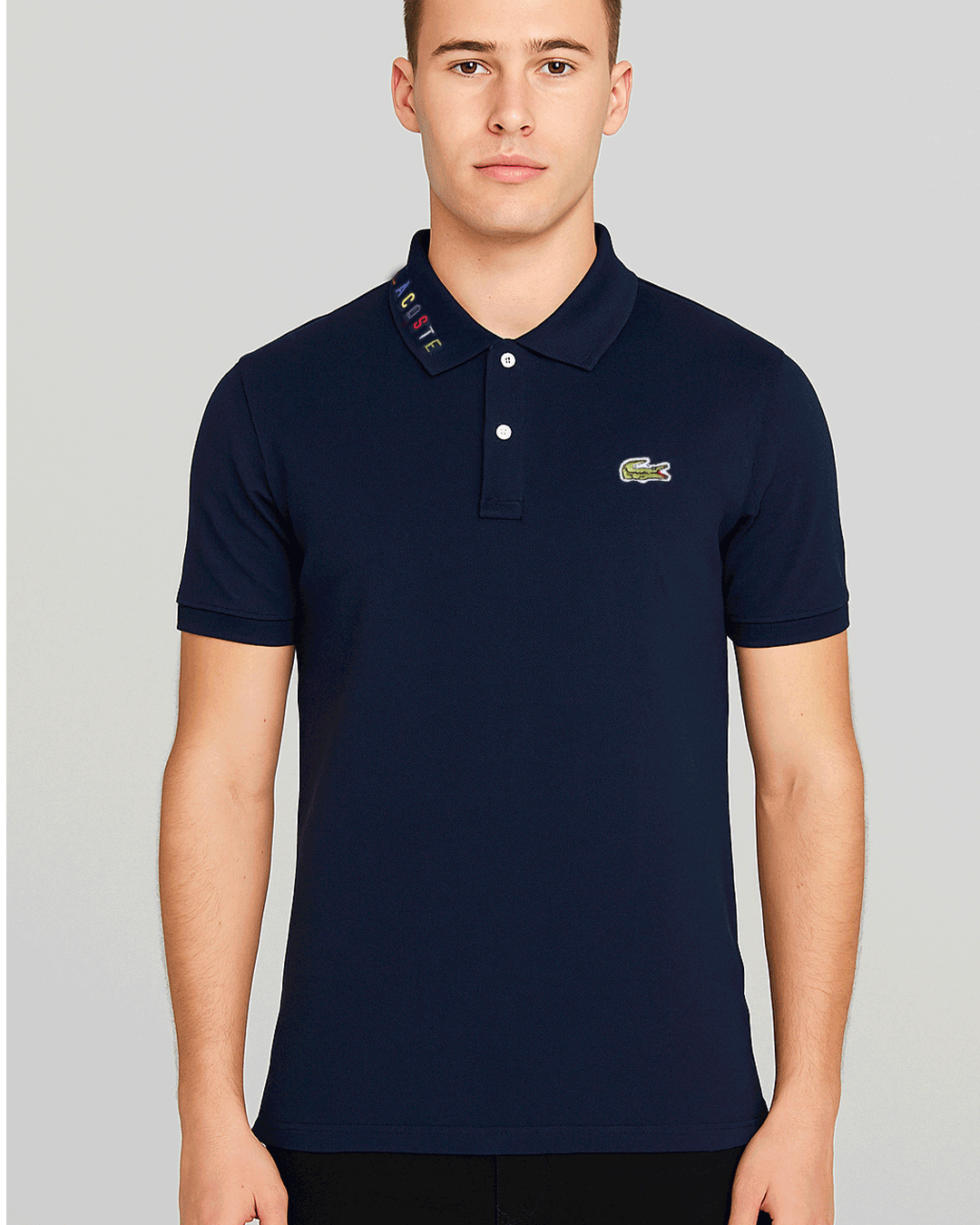 Lacostie Branded Polo T-shirt Navy Blue Color Mpt-29