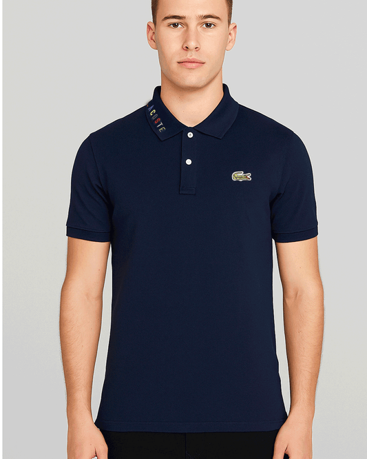 Lacostie Branded Polo T-shirt Navy Blue Color Mpt-29