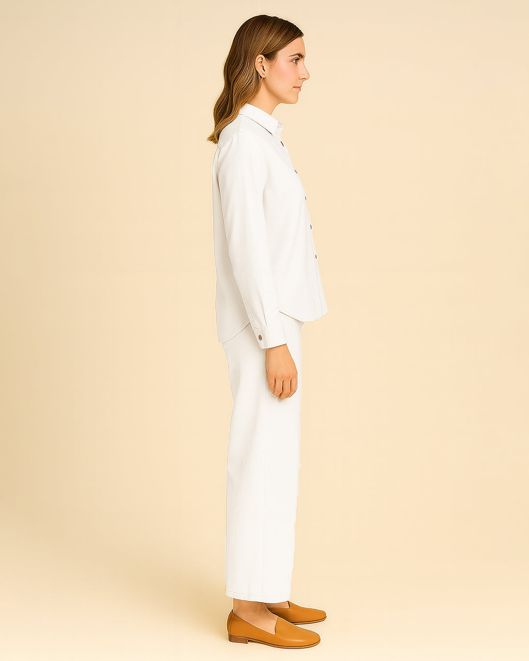 Spark Branded Women’s Premium Co-Ord Set - White WCS-16