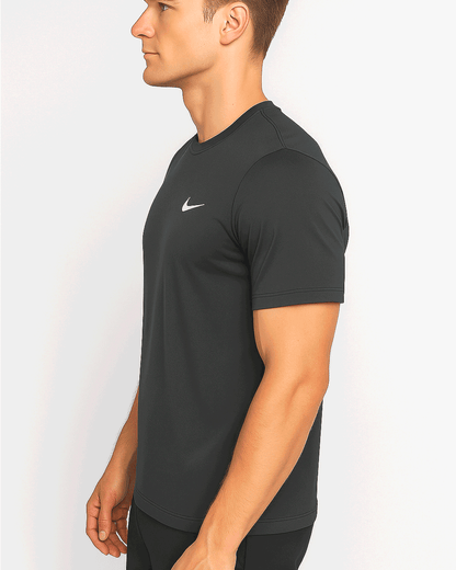 NIKK Branded Men's Dri-fit T-shirt Dark Grey Color MDT-03
