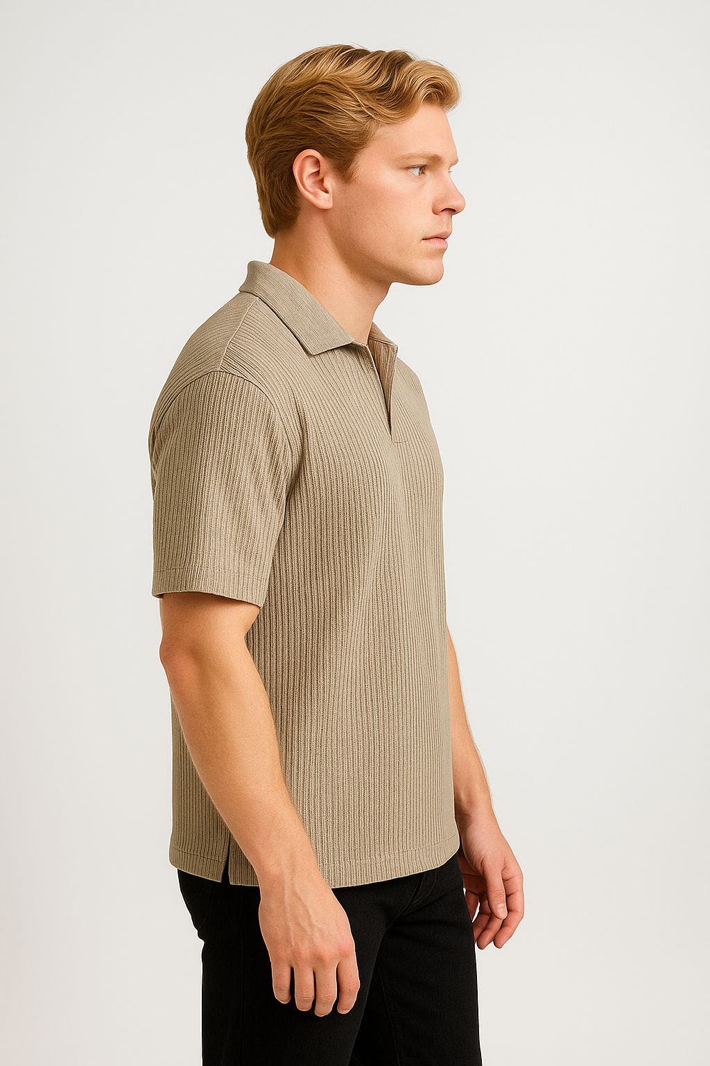 Spark Men's Grey Color Polo T-shirt MPT-01 E-09
