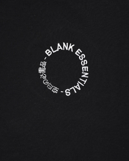 Blanky Branded Black Drop Shoulder Circular Print Tee MT-10