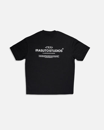 Branded Black Drop Shoulder Tee MT-11