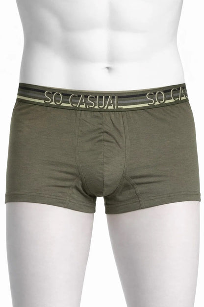 Branded So Casual Men’s Boxer Briefs – Olive Green BR-02