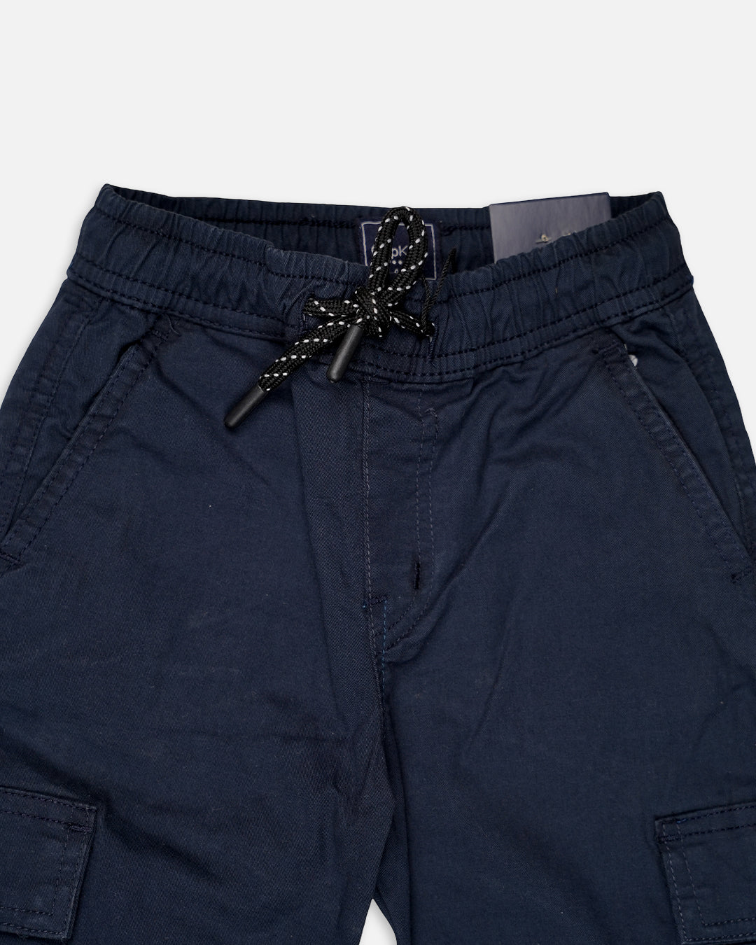 Kids Premium Navy Cargo Trousers – Unisex | Soft Cotton