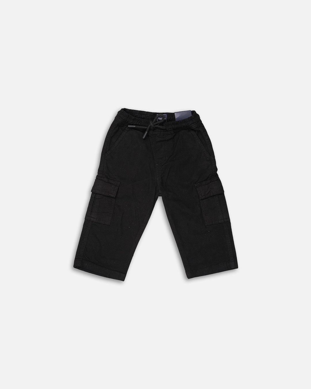 Kids Premium Black Cargo Trousers – Unisex | Soft Cotton Comfort