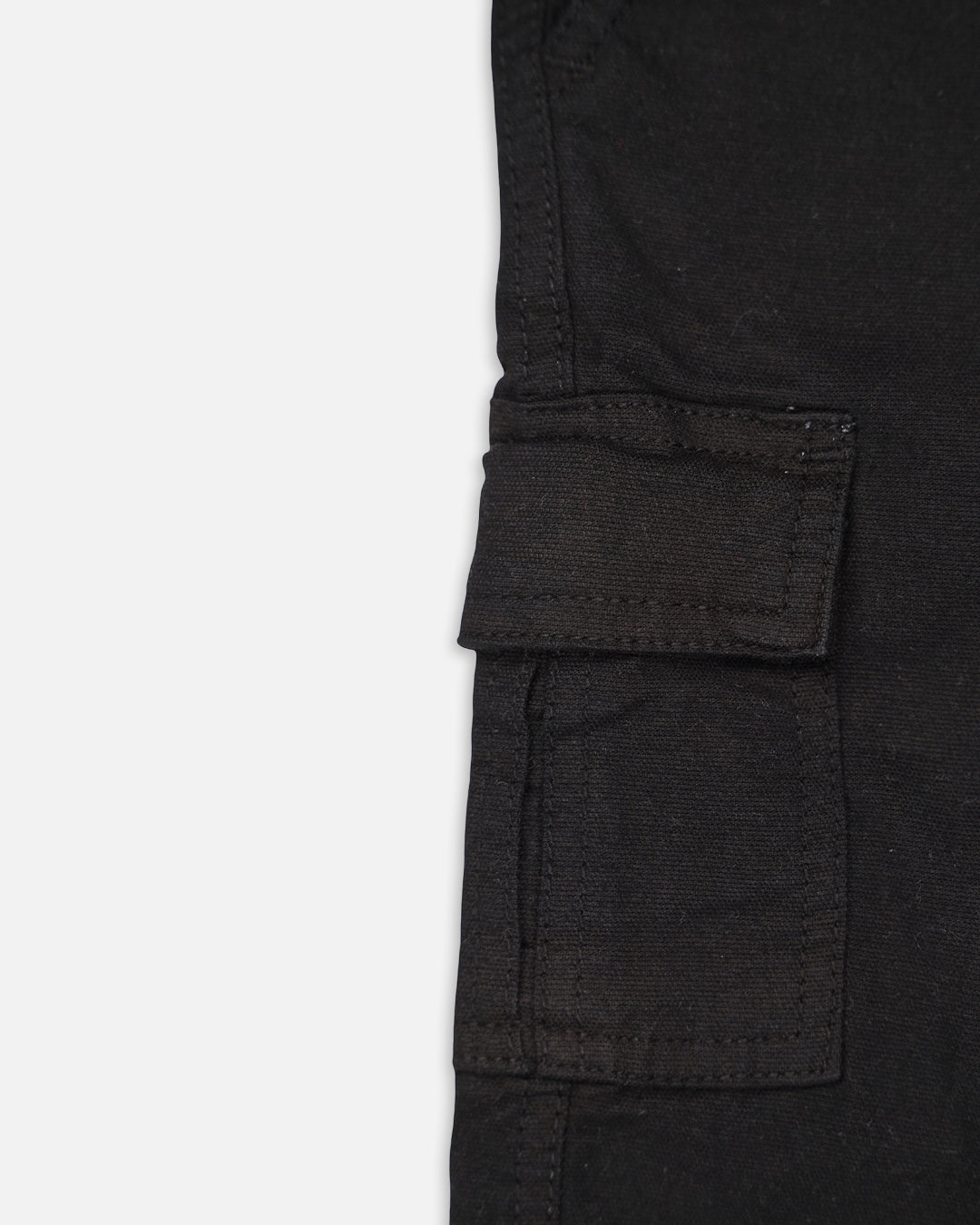 Kids Premium Black Cargo Trousers – Unisex | Soft Cotton Comfort