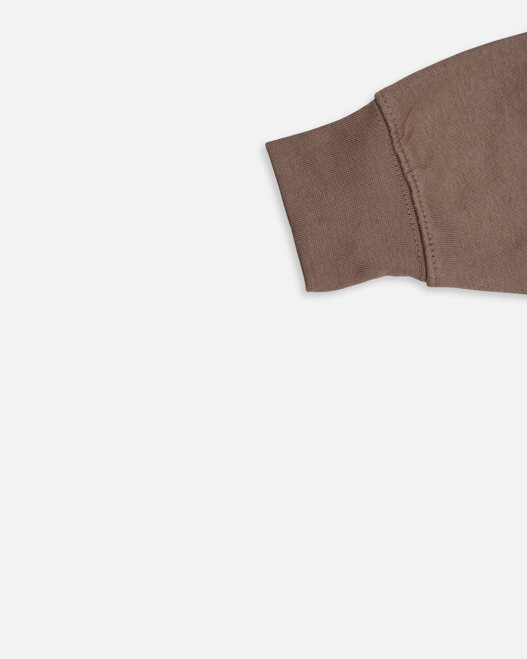 ZARRAA Branded Kids Ribbed Fleece Winter Hoodie – Mocha Brown KH-03