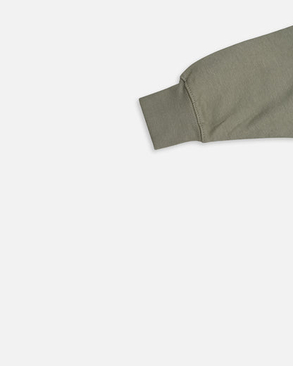 ZARRAA Kids Premium Winter Fleece Hoodie – Olive Green Branded KH-07