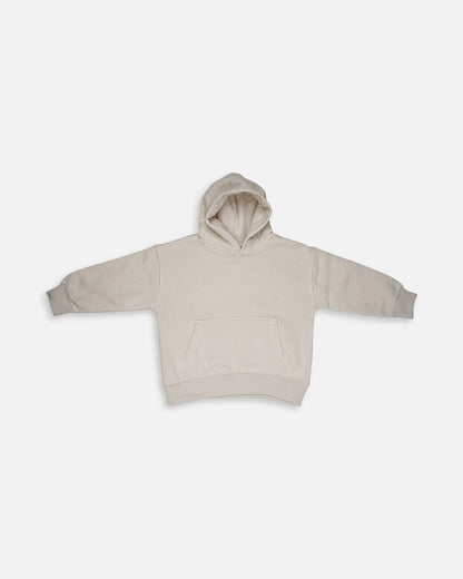 ZARRAA Branded Kids Premium Winter Fleece Hoodie – Cream Beig KH-04