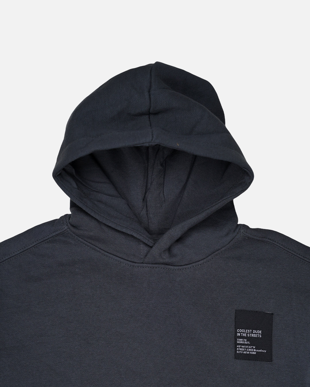 ZARRAA Branded Kids Premium Winter Fleece Hoodie – Charcoal Black KH-05