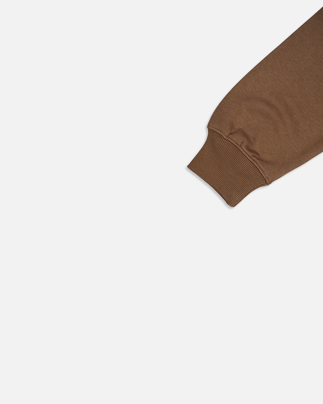 ZARRAA Premium Classic Brown Half-Zip Fleece – Unisex Kids Winter Sweatshirt KSWT-03