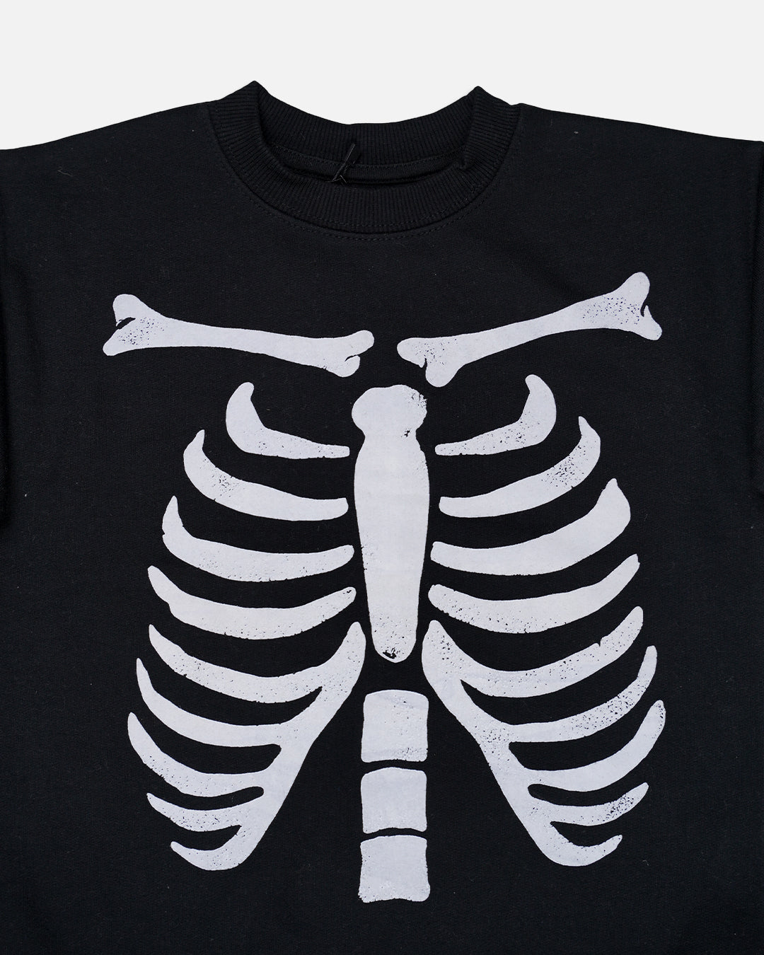 Leftees Branded Unisex Kids Glow Skeleton Sweatshirt – Black KSWT-04