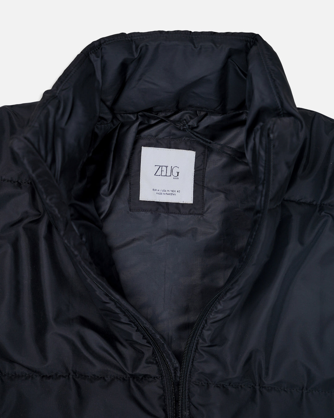 ZELIG Branded Men’s Premium Puffer Jacket – Black MWJ-06