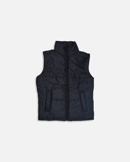 Zelig Branded Men’s Black Puffer Sleeveless Jacket – Black MWJ-08
