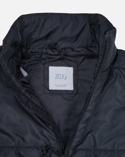 Zelig Branded Men’s Black Puffer Sleeveless Jacket – Black MWJ-08
