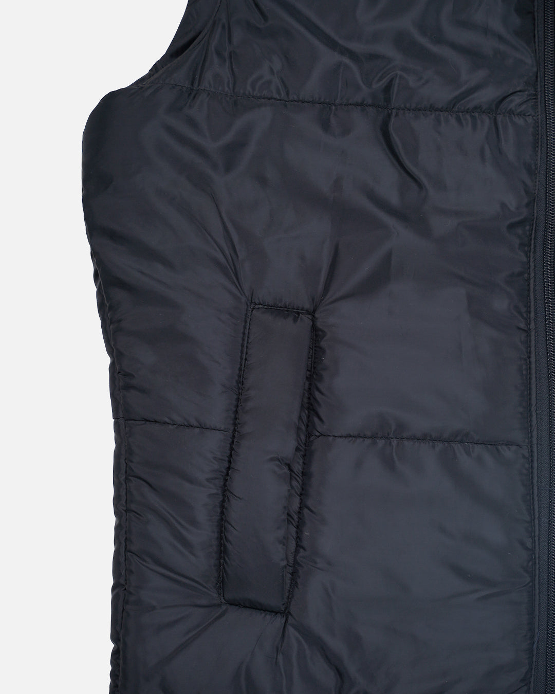 Zelig Branded Men’s Black Puffer Sleeveless Jacket – Black MWJ-08