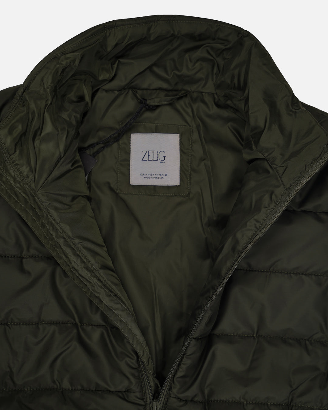 ZELIG Branded Men’s Premium Puffer Jacket – Green MWJ-05