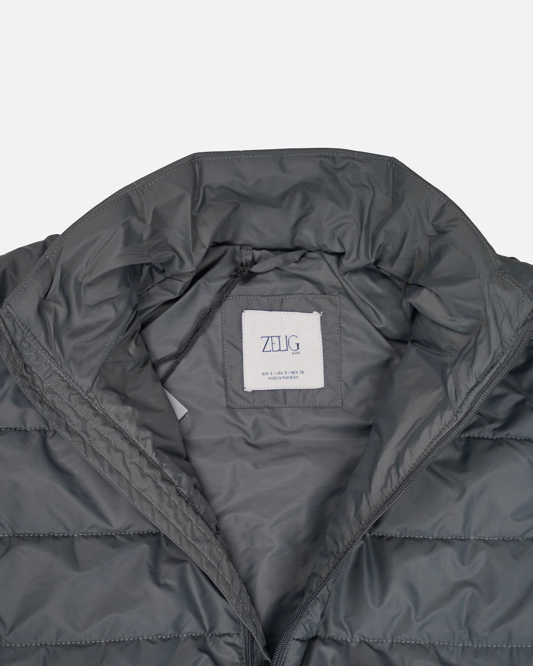 ZELIG Branded Men’s Premium Puffer Jacket – Grey MWJ-04