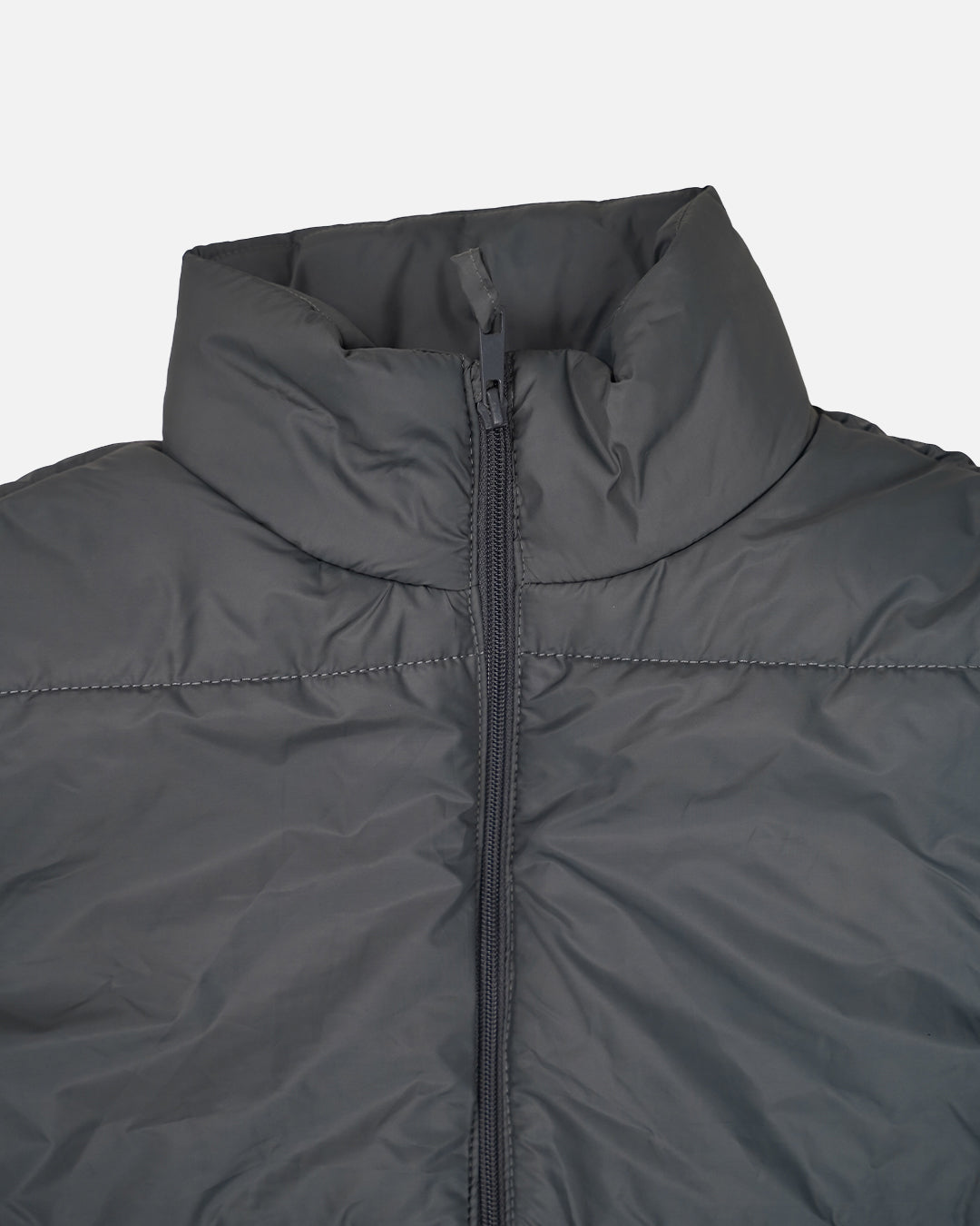 Zelig Branded Men’s Black Puffer Sleeveless Jacket – Grey MWJ-09