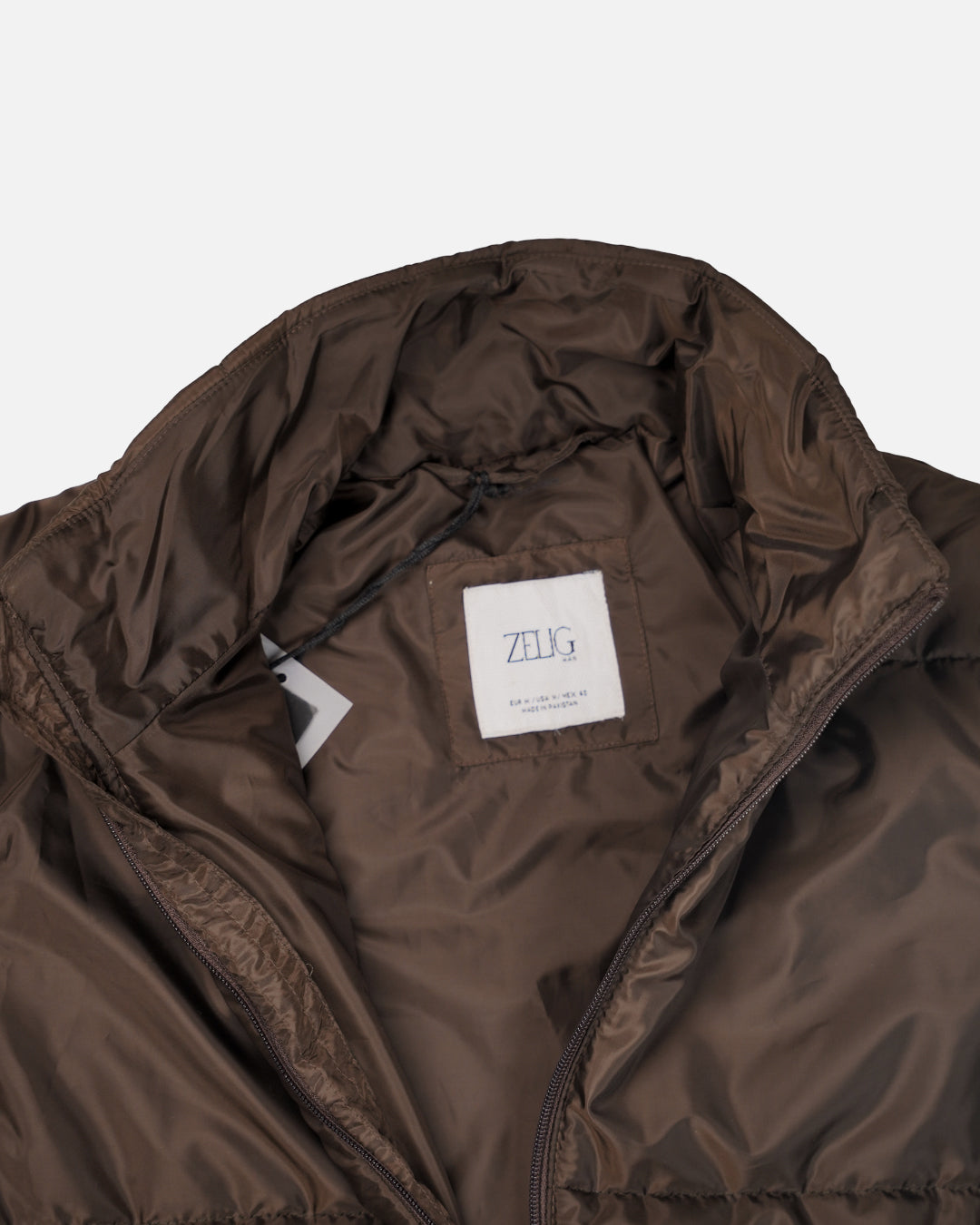 ZELIG Branded Men’s Premium Puffer Jacket – Brown MWJ-03