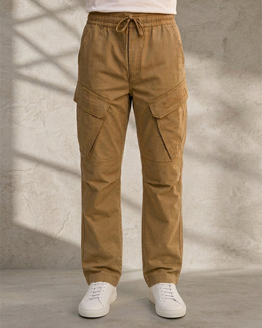 Zelig Branded Cargo Men's Cargo Camel Brown Color CFP-13