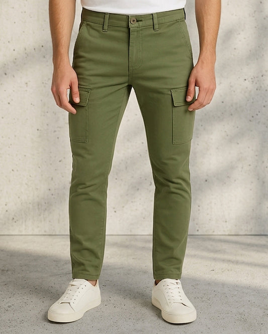 Zelig Branded Men's Joger Fit Cargo Green Color CFP-28