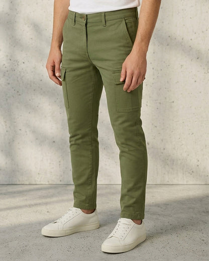 Zelig Branded Men's Joger Fit Cargo Green Color CFP-28