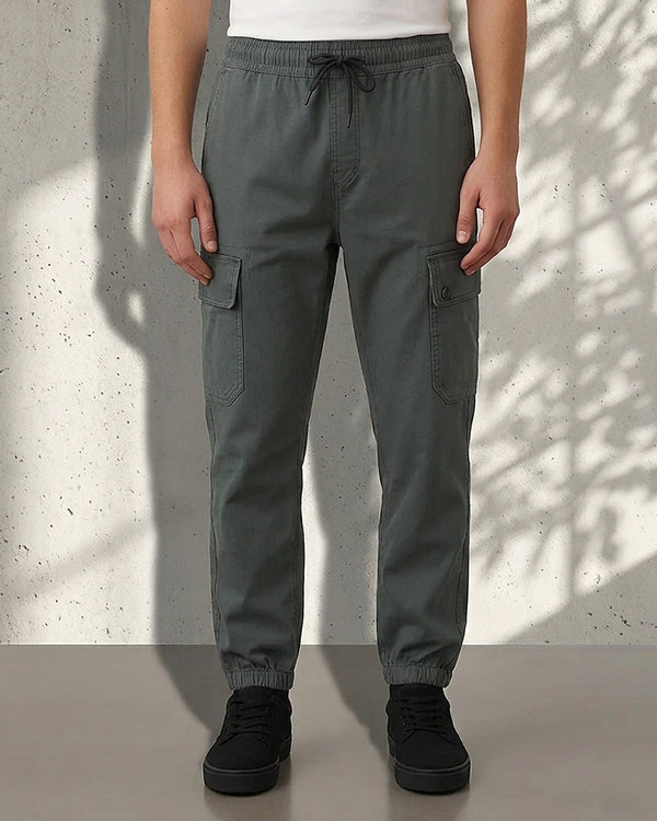 Zelig Branded Men's Joger Cargo Graphite Grey Color CFP-40