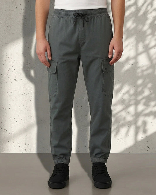 Zelig Branded Men's Joger Cargo Graphite Grey Color CFP-40