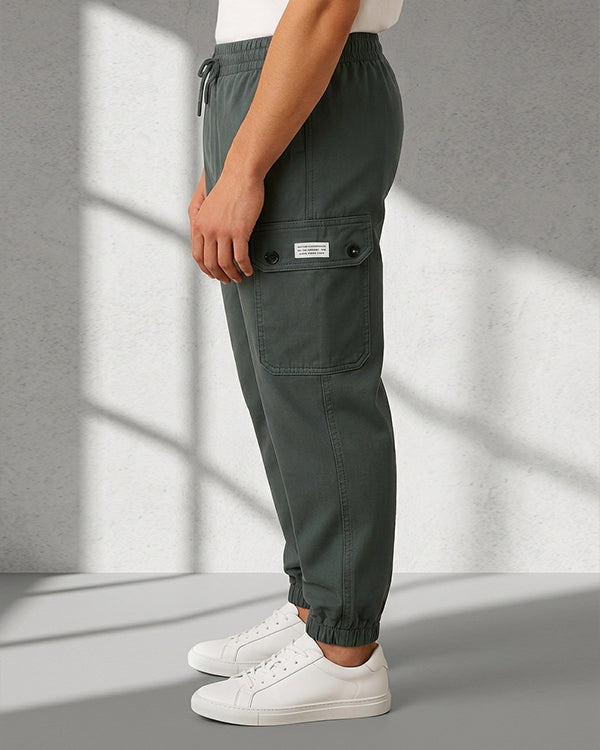 Zelig Branded Men's Joger Cargo Graphite Grey Color CFP-40