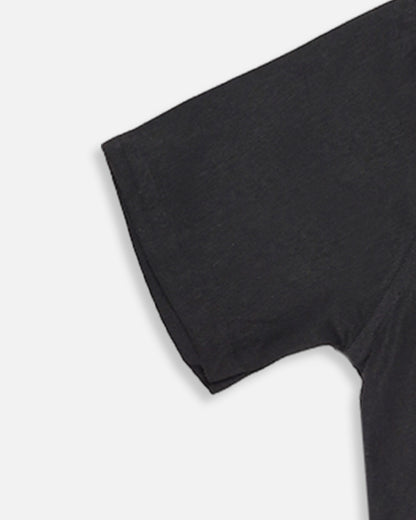 Zelig Branded Men’s Charcoal Grey Cuban Collar Linen Shirt MCS-21