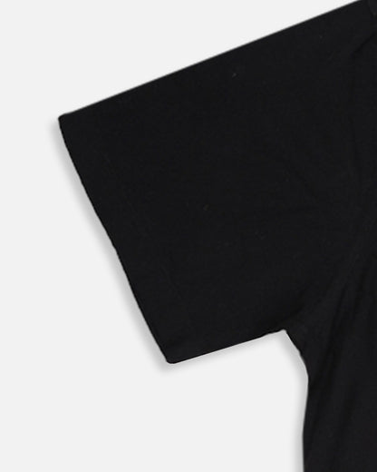 Zelig Branded Men’s Classic Black Cuban Collar Shirt MCS-19