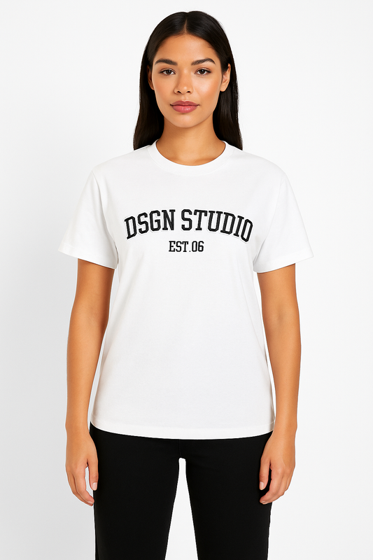 BOOH Branded Women’s Classic Logo T-Shirt – White WT-05