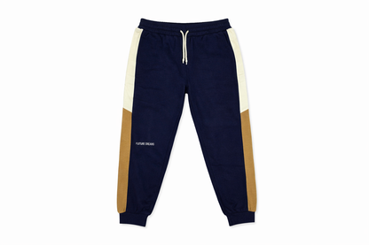 PRIMK Branded Unisex Navy Blue Colorblock Tracksuit Set – Sweatshirt & Joggers UCS-04