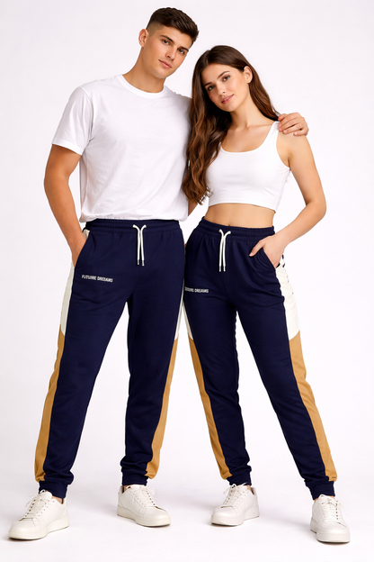 Primk Branded Future Dreams Unisex Color-Block Track Pants UT-25