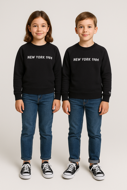 ZARRAA Branded Premium Kids Fleece Sweatshirt (Black) KSWT-01