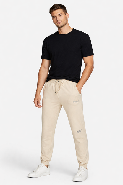 G WEST Men’s Beige Jogger Trouser MTR-07
