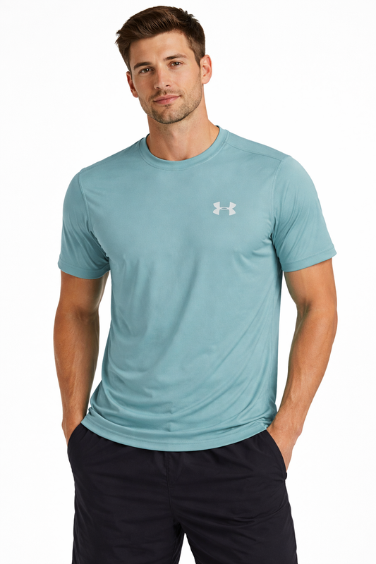 Under Armr Men’s Performance Training Dry Fit T-Shirt – Teal Green MDT-39