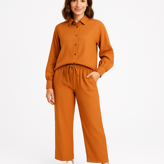 Spark Branded Women’s Premium Co-Ord Set - Mutard WCS-17