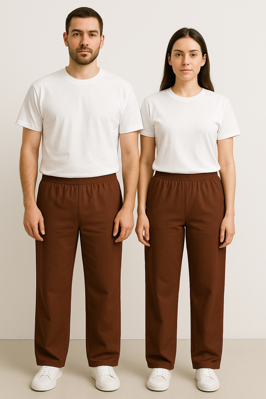 Spark Branded Unisex Relaxed Fit Lounge Trouser – Chocolate Brown UT-24