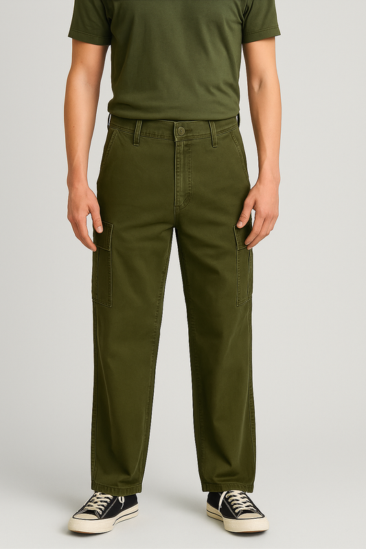 Guss Branded Men's Wild Leg Cargo Green Color CFP-19
