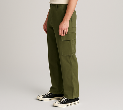 Guss Branded Men's Wild Leg Cargo Green Color CFP-19