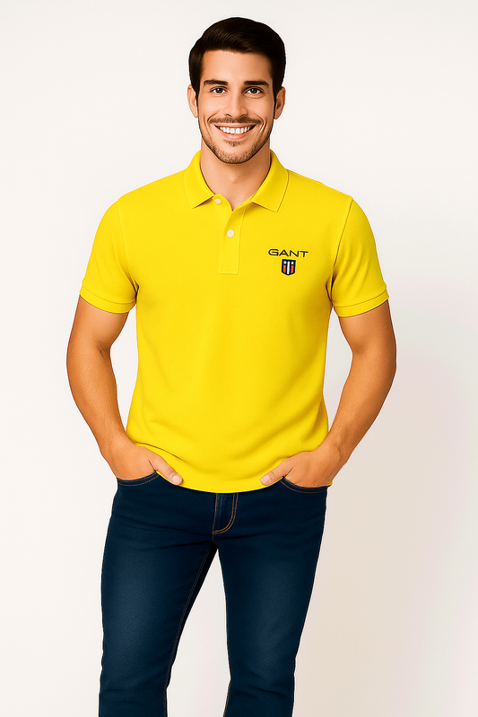 Giant Branded Polo T-shirt Yellow Color Mpt-48