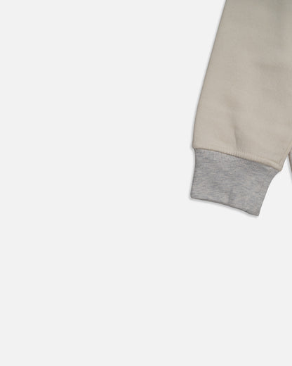 Primk Branded Winter Unisex Premium Fleece Tracksuit Co-ord set – Light Grey & Beige UCS-02