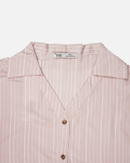 Zelig Branded Pink & White Striped Co-Ord Set WCS-14