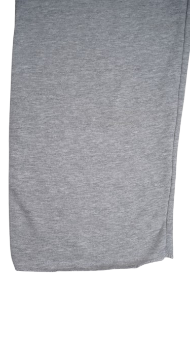 Younglay Branded Wide-Leg Fleece Trouser - Stone Grey UT-28